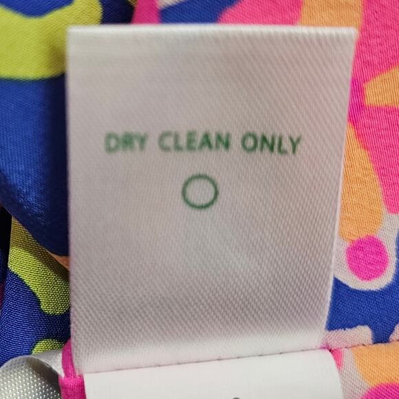 Lilly Pulitzer Caftan Dress Womens XXS XS Julie Silk Summer Sunset Multicolor - Picture 9 of 12